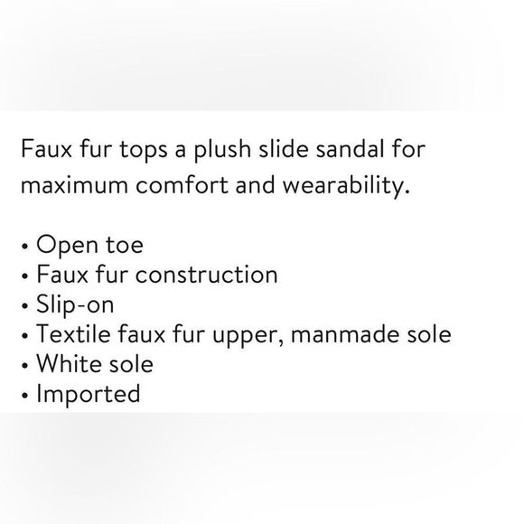 DV by Dolce Vita DV DOLCE VITA Faux Fur Slide Sandal - Picture 5 of 5